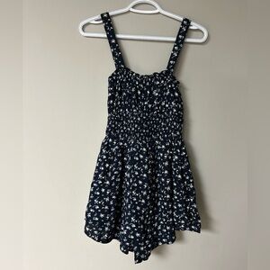 Hollister Navy Blue & Floral Romper